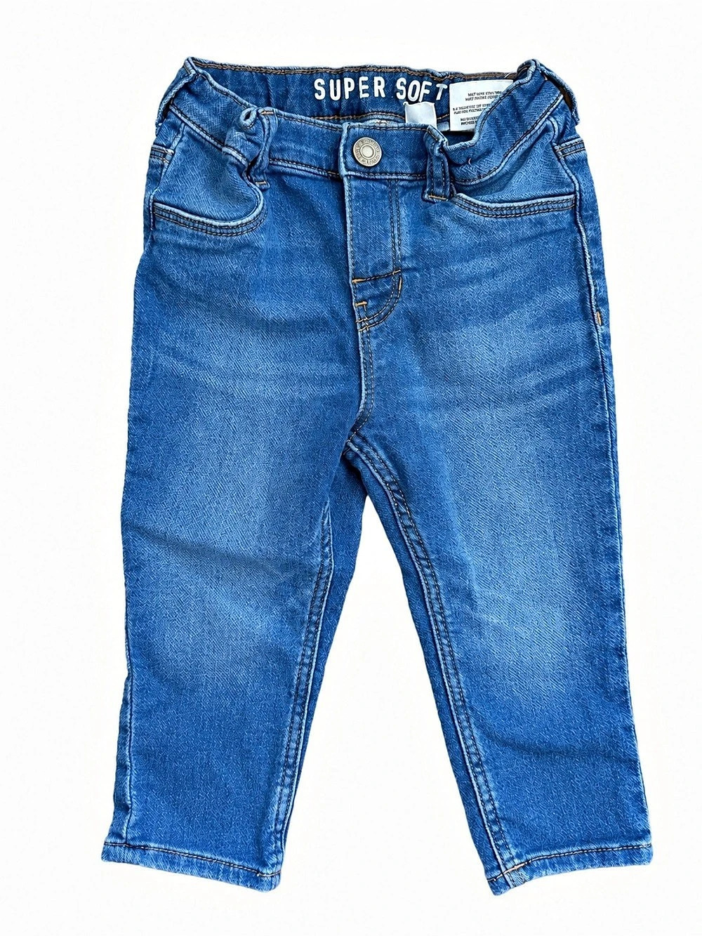 H&M Super Soft Toddler Stretch Jeans Blue Denim 12–18M